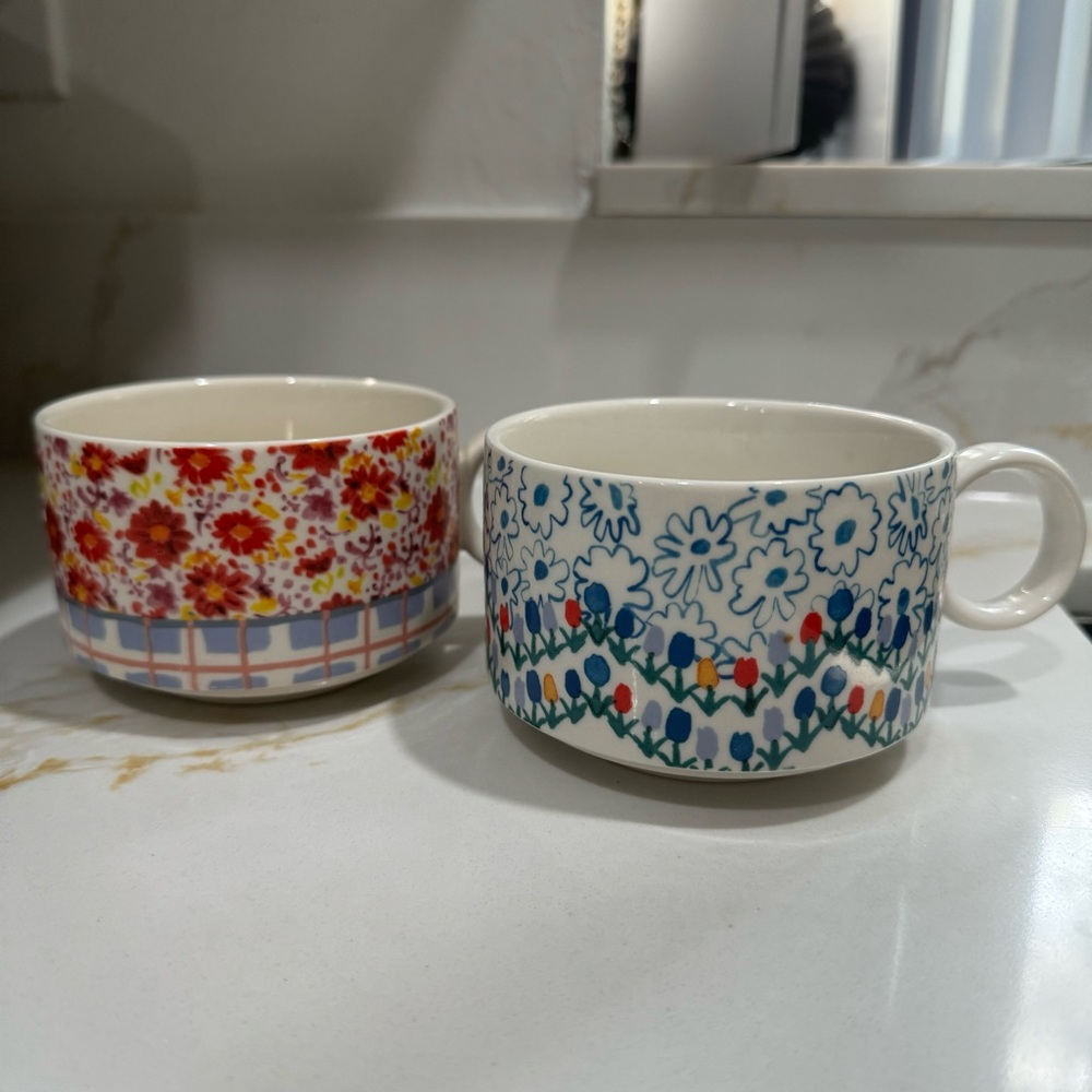 SOLD Anthropologie Mason Tea for Two Teacups